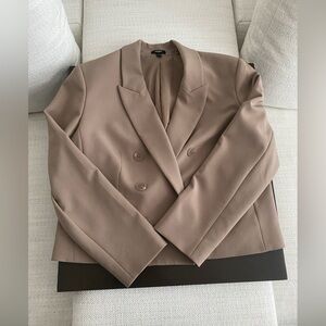 Editor double breasted cropped blazer